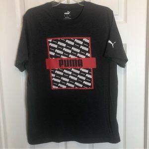 Puma Short Sleeve Dark Gray T-Shirt.  Men’s Size M